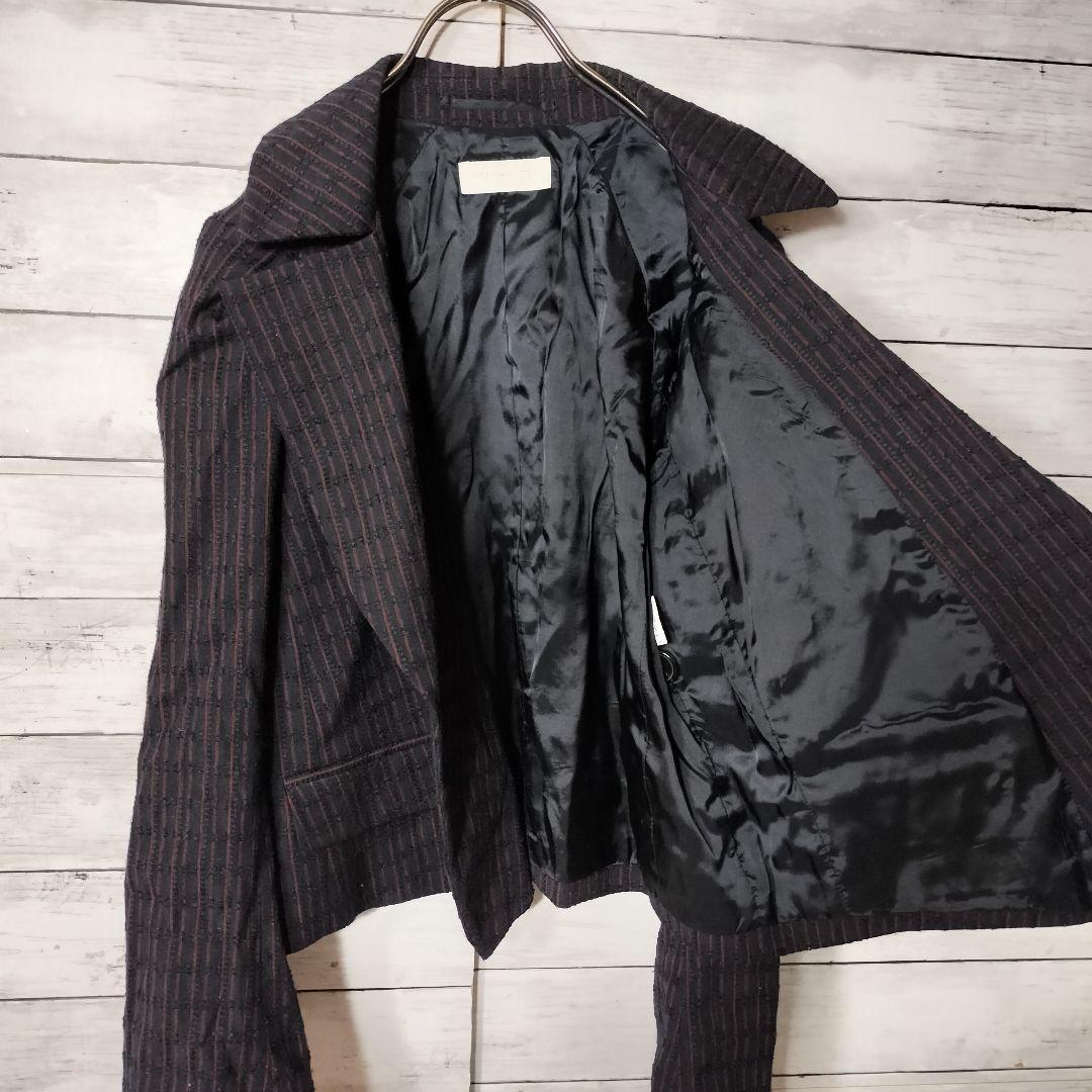 ドリスヴァンノッテン ショート丈テーラードジャケット 1B ウールコットン