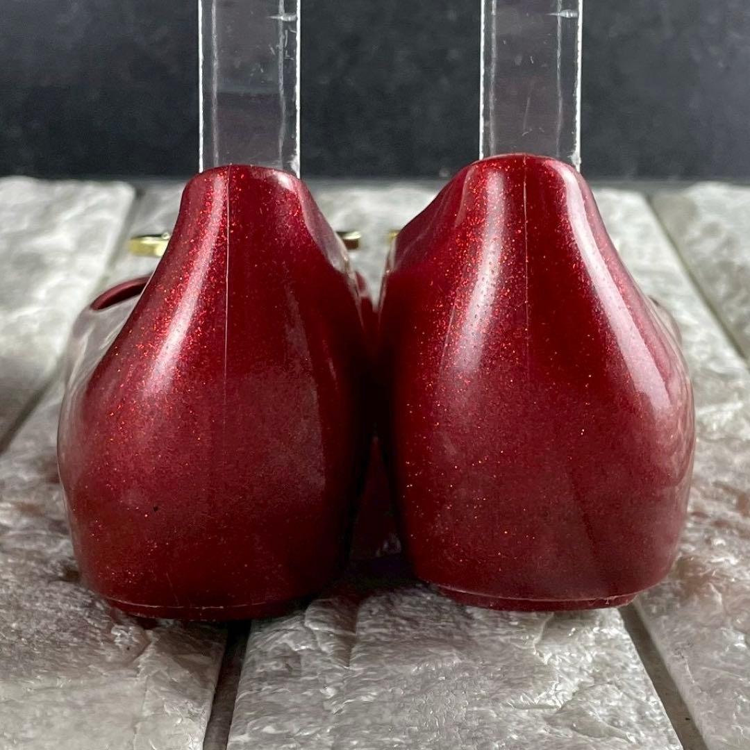 未使用級 ヴィヴィアンウエストウッド メリッサ フラットシューズ ラメ パンプス