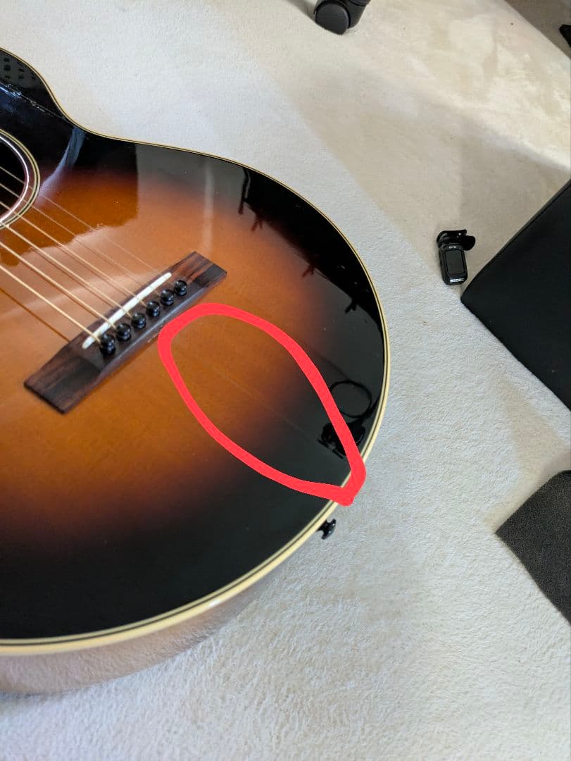 【傷あり特価】Ken Guitars 「Angel 7」絶妙なサイズ感。