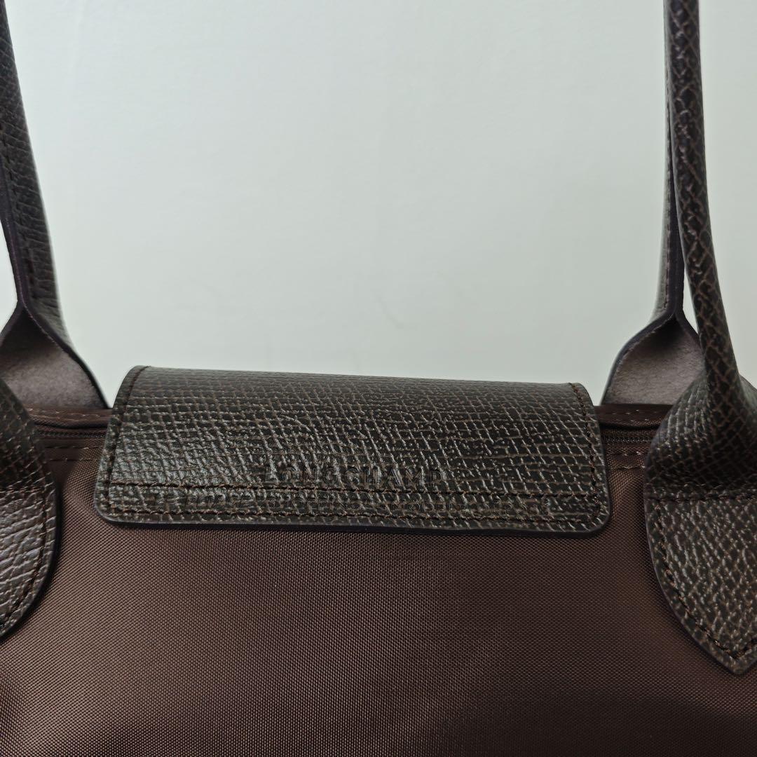 【新品】ロンシャン ル プリアージュ グリーンライン肩掛けL 最新色ラテ