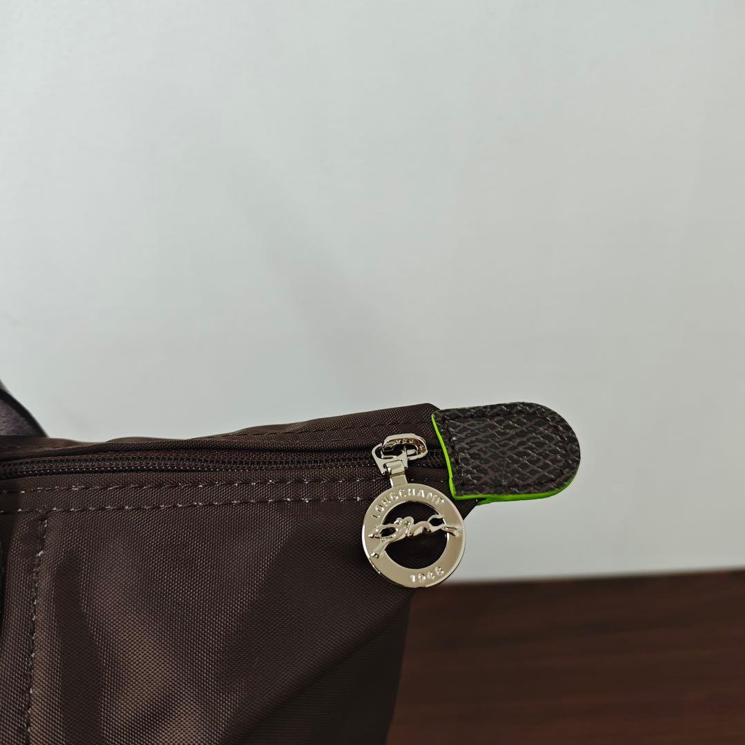 【新品】ロンシャン ル プリアージュ グリーンライン肩掛けL 最新色ラテ