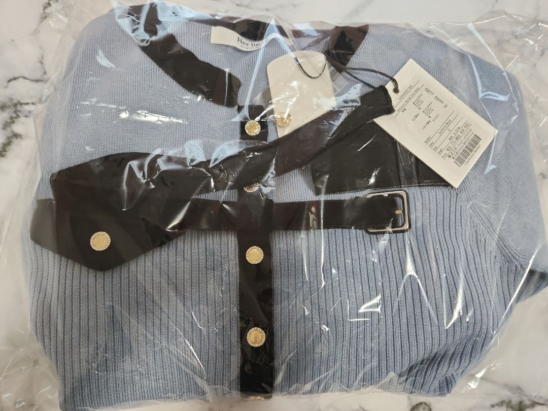 【新品】Herlipto Gabrielle Belted Knit Dress