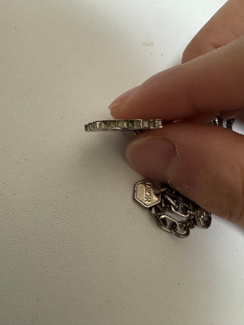 希少レア　Dior ロゴネックレス シルバー