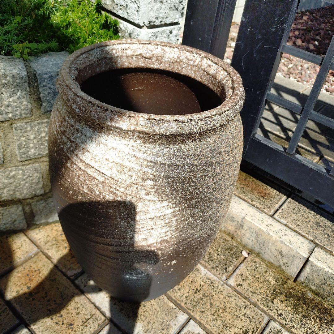 信楽焼　傘立兼用花器