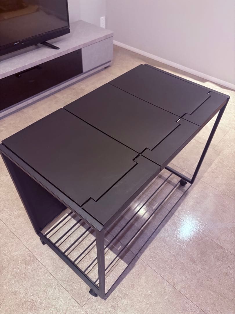 【新品未使用】タワー　tower 蓋付き目隠し付き3分別45Lゴミ箱　ブラック