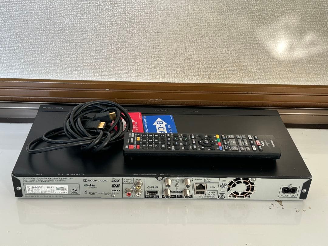 SHARP AQUOS BD 2B C05BW1ブルーレイレコーダー2019