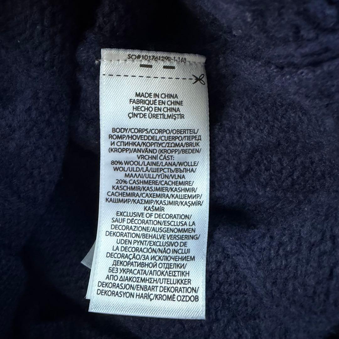 POLORALPHLAUREN ケーブルニット ウールカシミヤ カーディガン