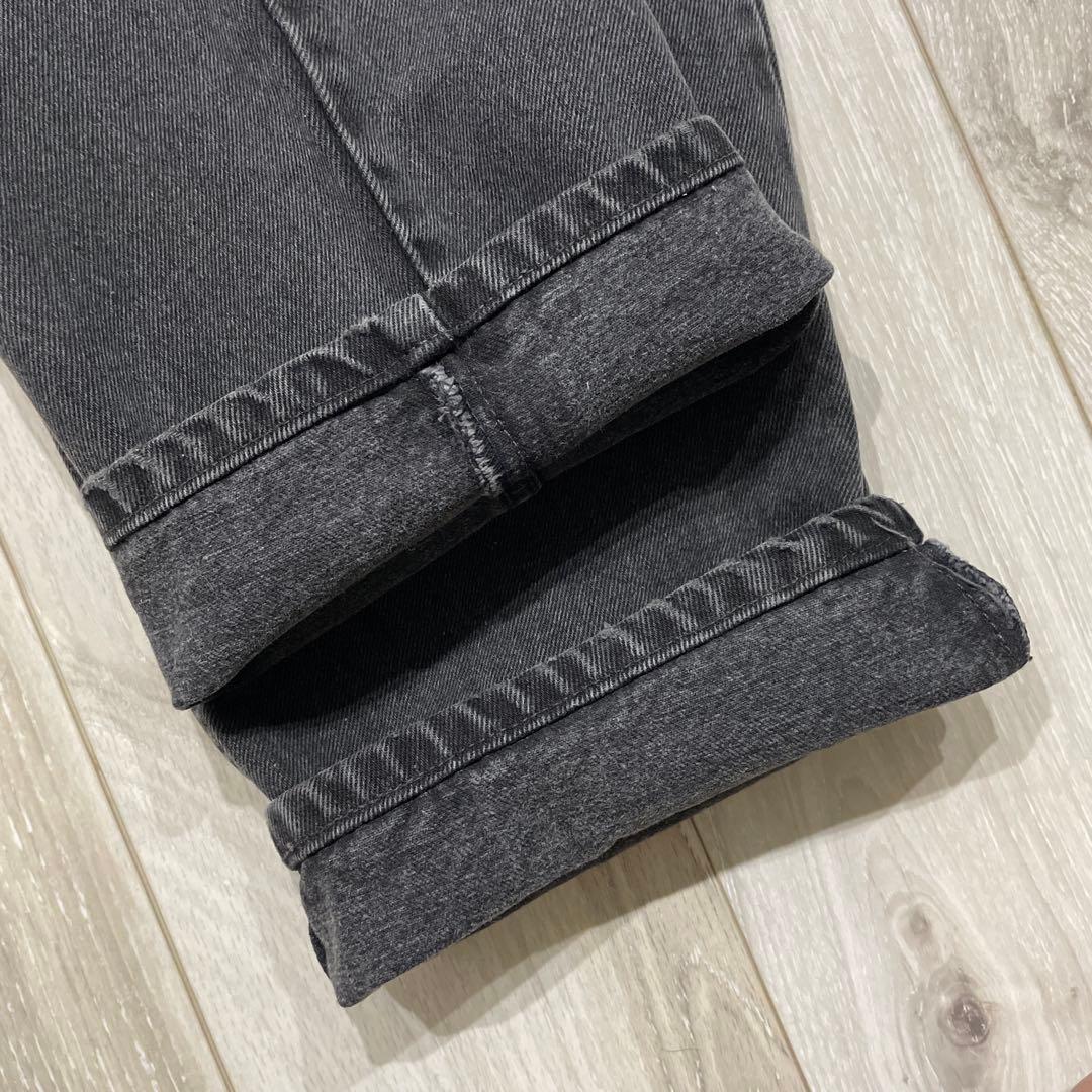 90s Levi's 550 後染めブラック W38 L30 デニムパンツ