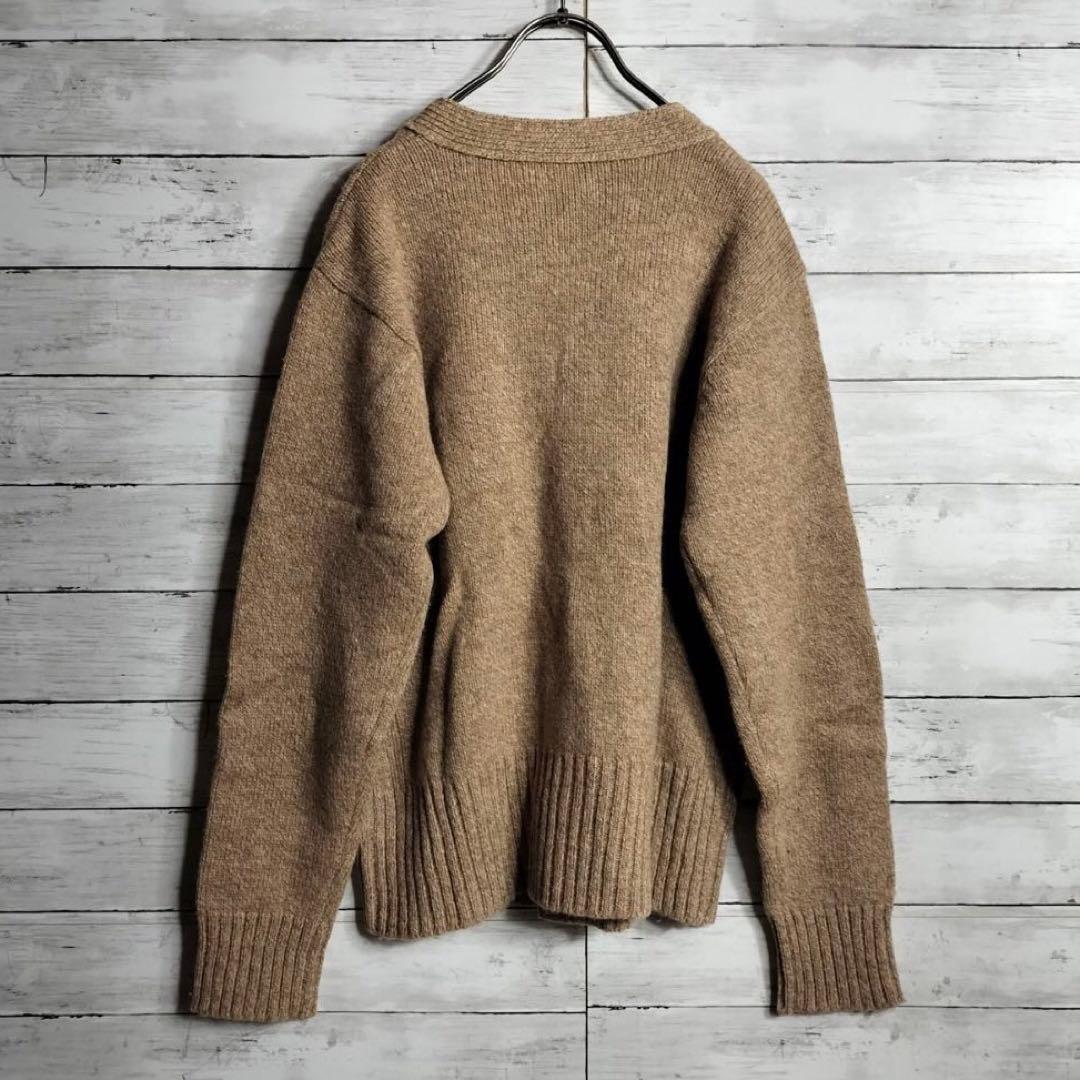 ドリスヴァンノッテン カーディガン ニット ウール ベージュ ローゲージ