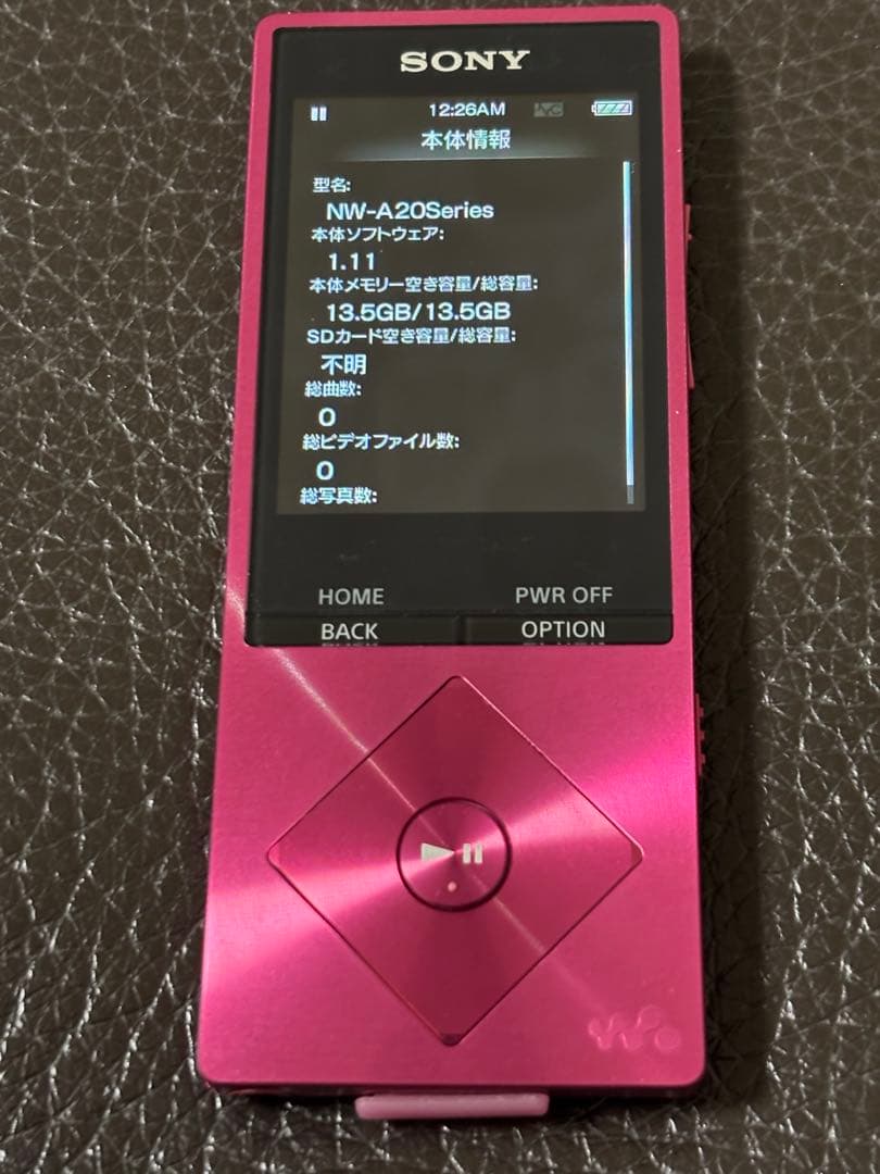 SONY WALKMAN NW-A25 ピンク