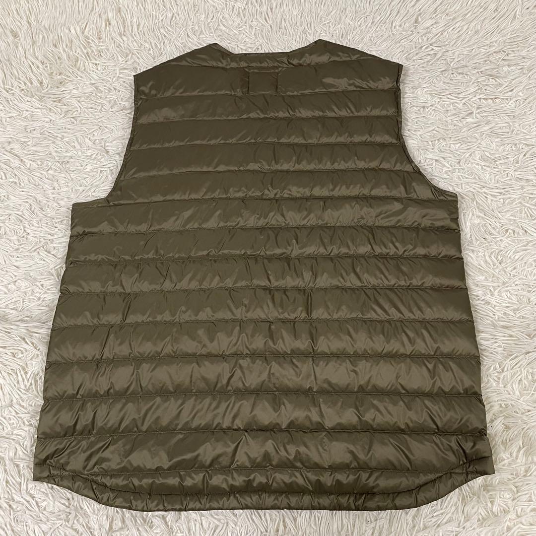 【美品XL】ナンガ インナーダウンベスト カーキ アウトドア