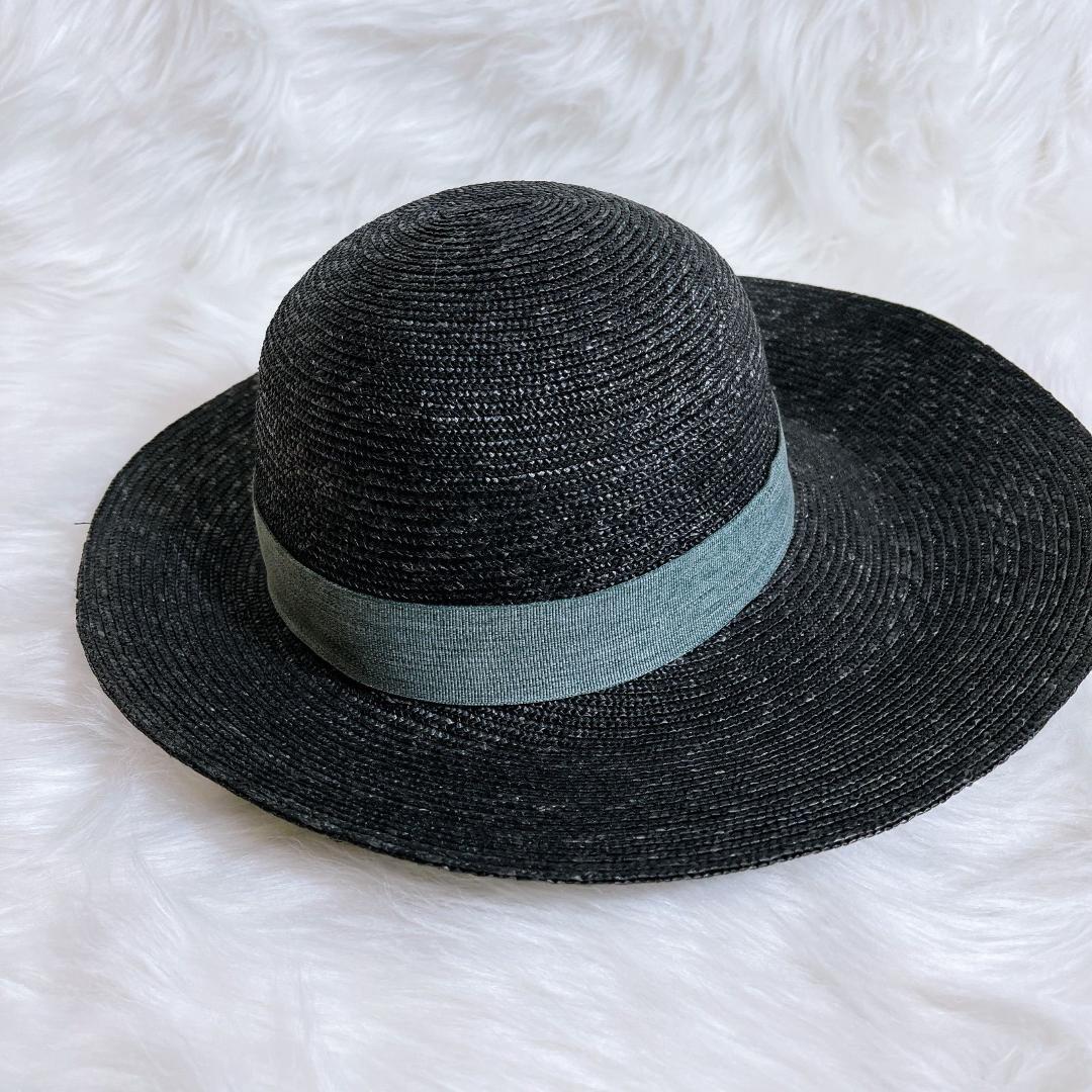 ヴィヴィアンウエストウッド　麦わら帽子　リボン　現行タグ　ラフィア　オーブロゴ