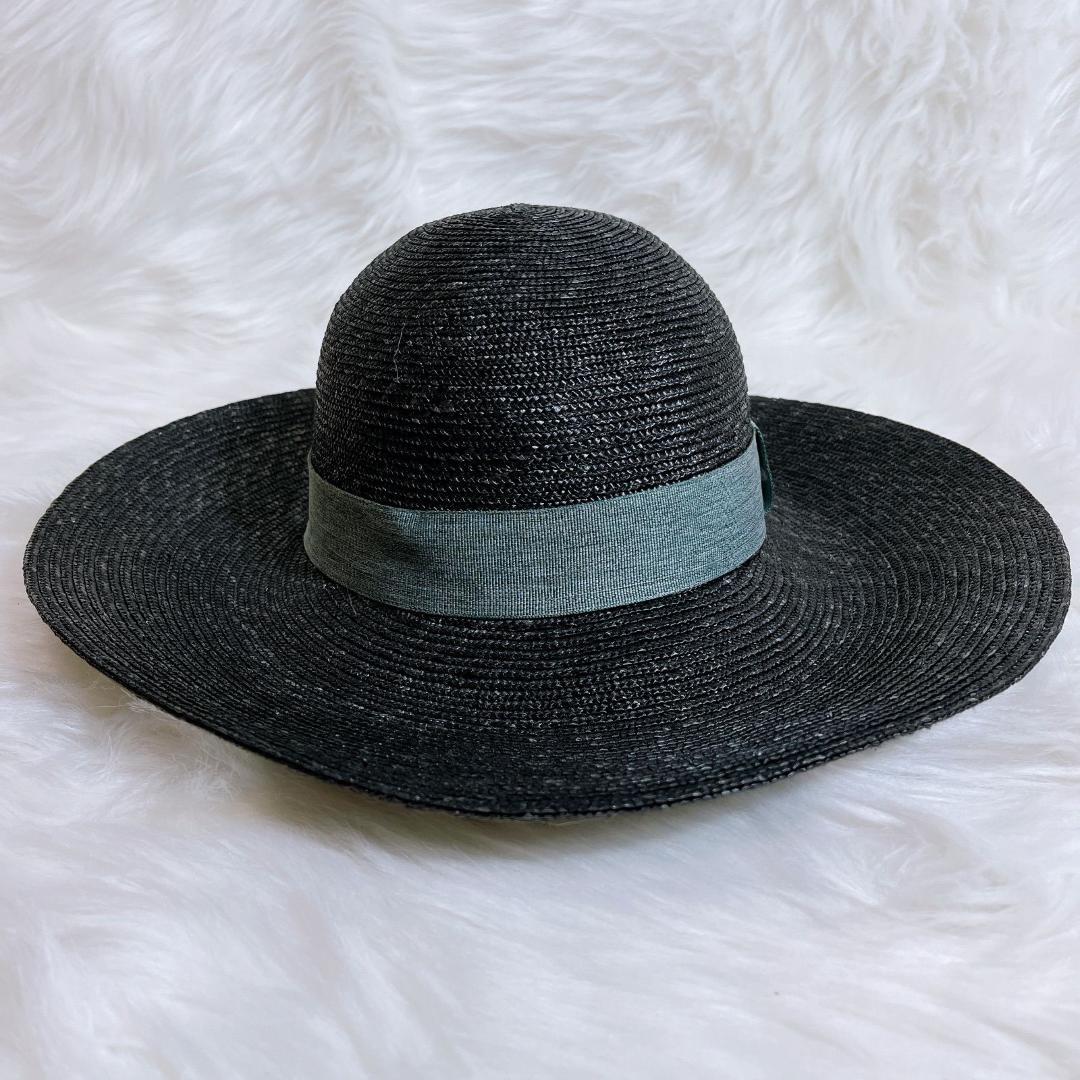 ヴィヴィアンウエストウッド　麦わら帽子　リボン　現行タグ　ラフィア　オーブロゴ
