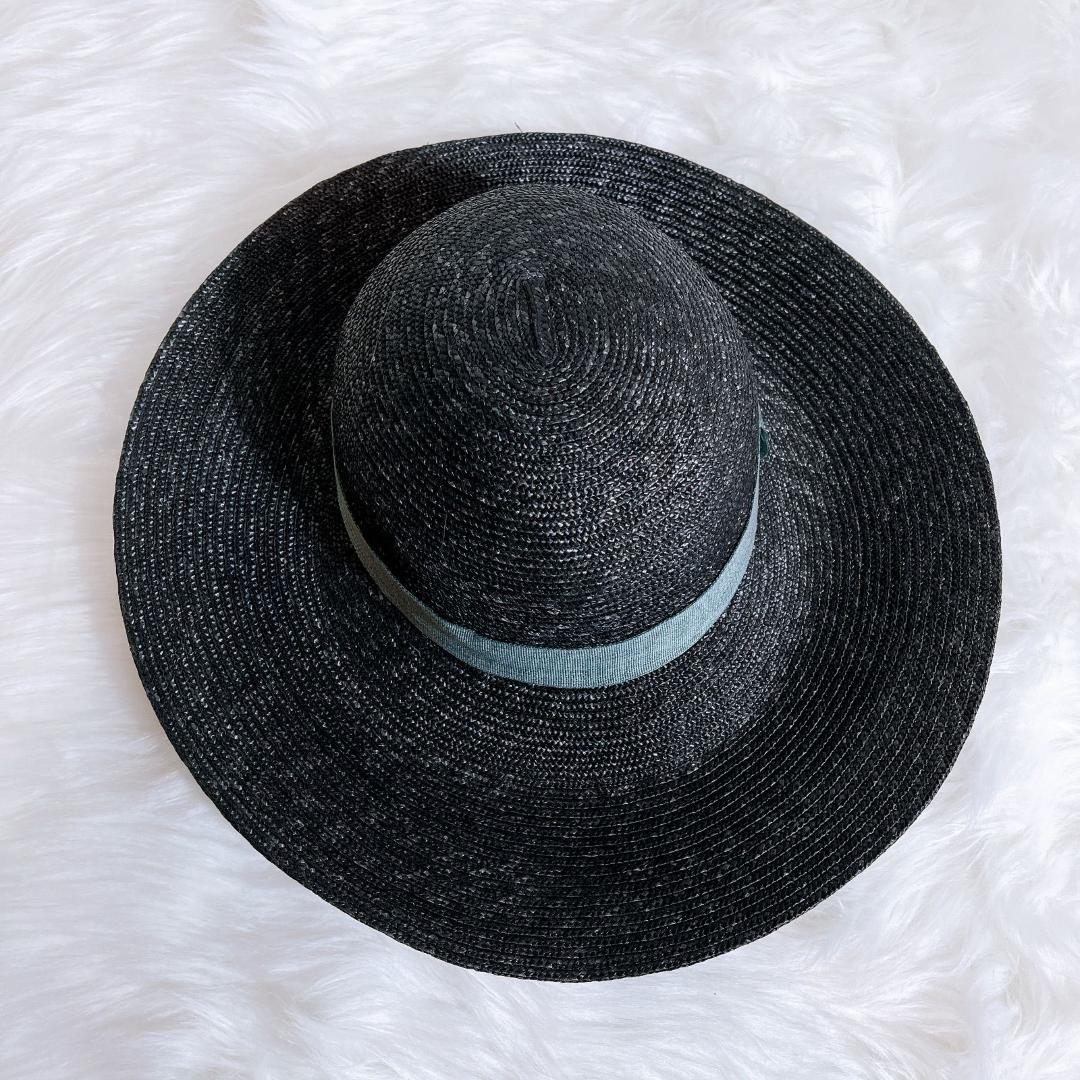 ヴィヴィアンウエストウッド　麦わら帽子　リボン　現行タグ　ラフィア　オーブロゴ