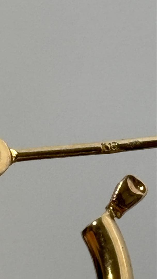 k18 ゴールド フープピアス