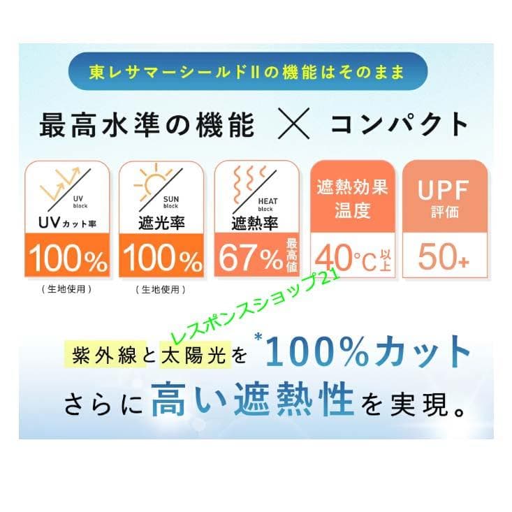 た*！様 【COKAGE+ ACTIVE 5段ミニ】日傘　遮光100％　ミッドナ