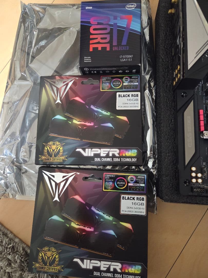 CPU Z390 AORUS MASTER + i7-9700KF + 32GB RAM