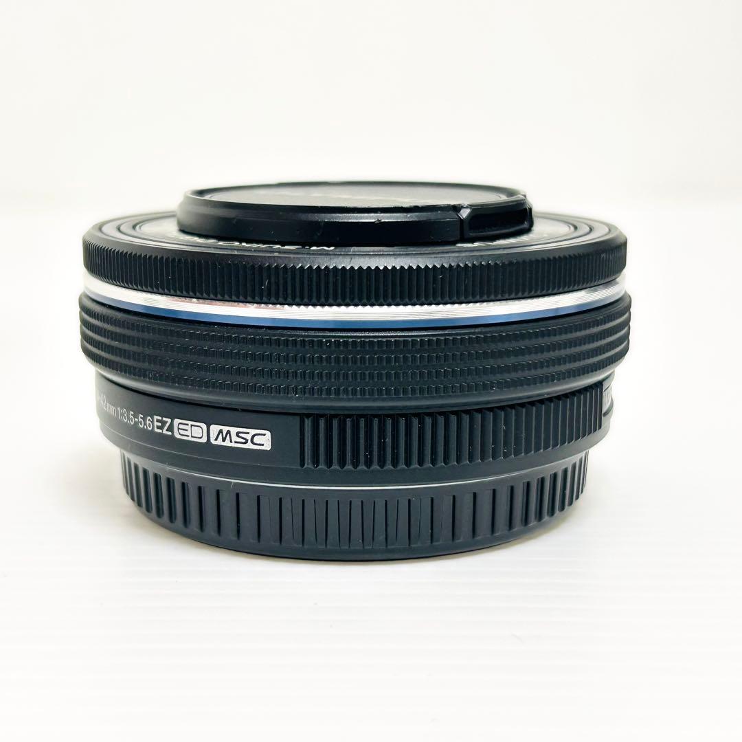 OLYMPUS パンケーキレンズ M.ZUIKO 14-42mm EZ ブラック