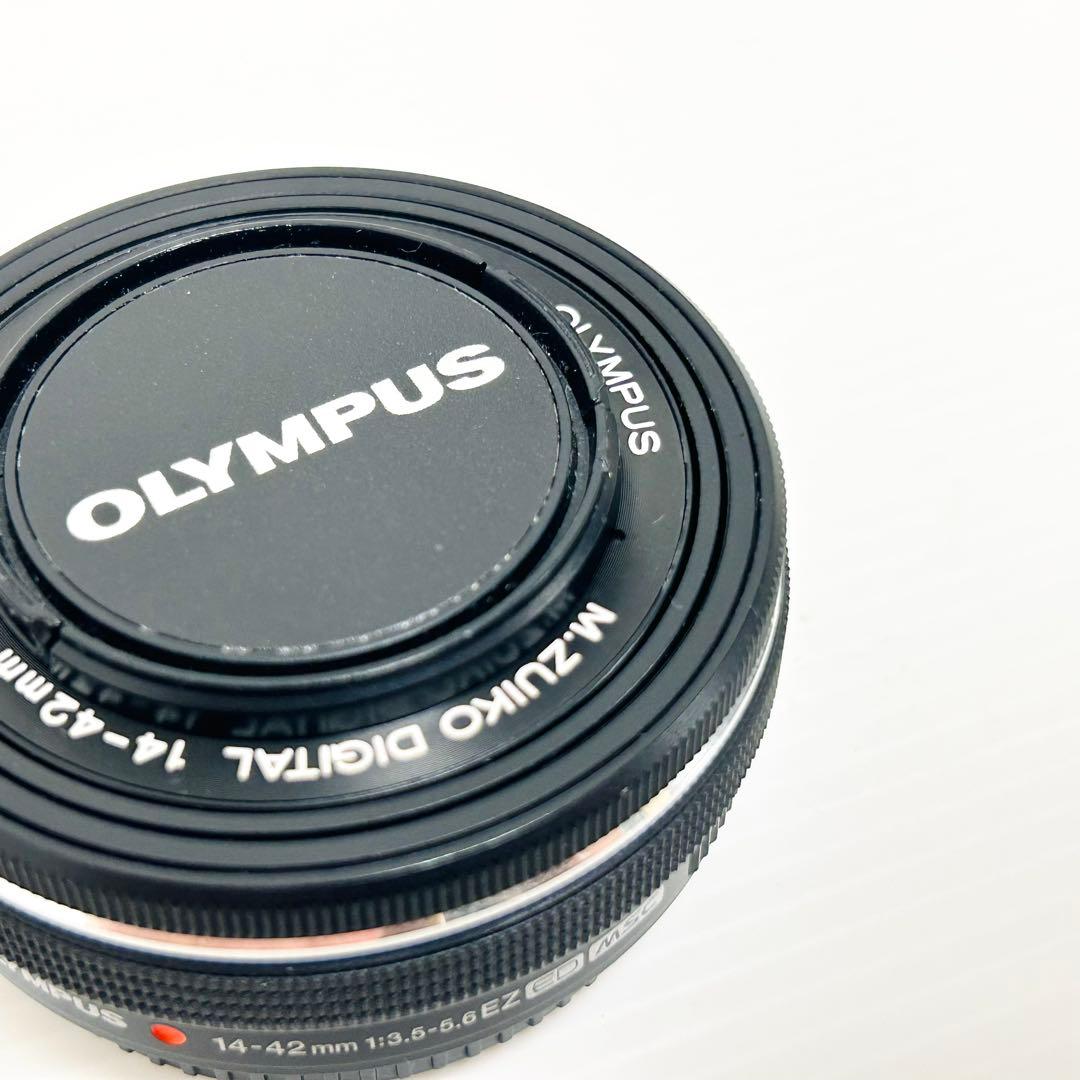 OLYMPUS パンケーキレンズ M.ZUIKO 14-42mm EZ ブラック