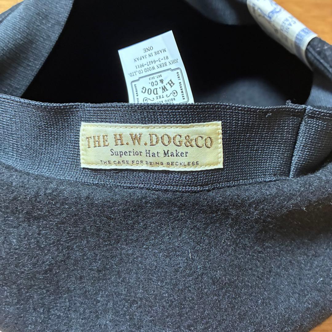 【新品未使用！】H.W.DOG&CO. BERET BLACK 品番D00022