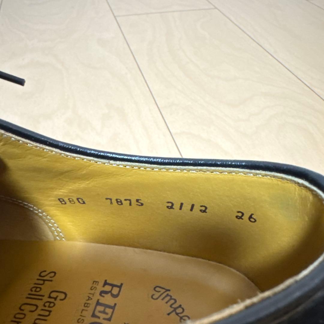 REGAL インペリアルグレード　シェルコードバン　プレーントゥ　ブラック