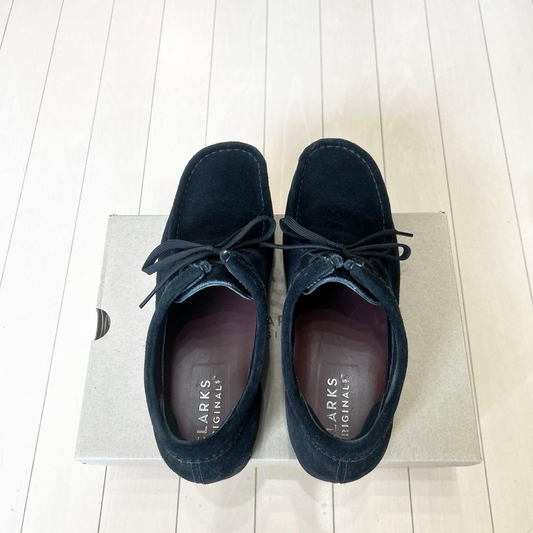 クラークスワラビー　ゴアテックス　黒　UK7