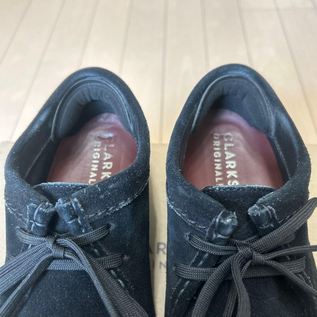 クラークスワラビー　ゴアテックス　黒　UK7