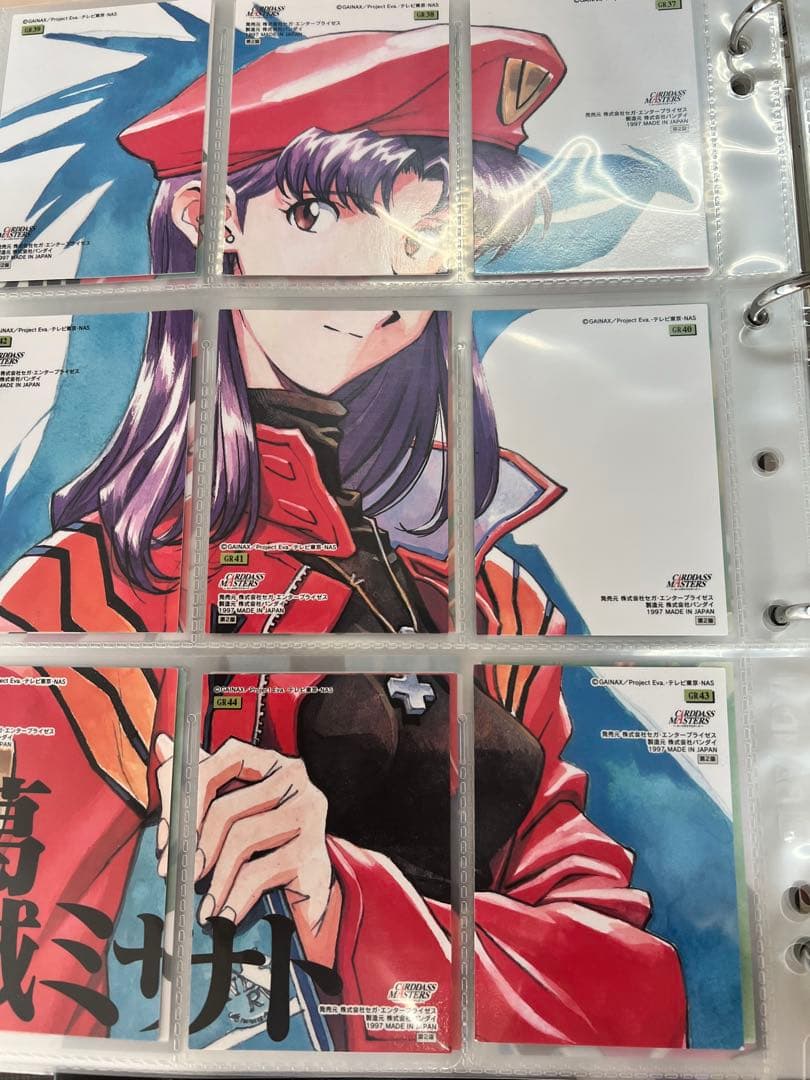 エヴァカードダスマスターズ&天田印刷トレカバインダー付セット