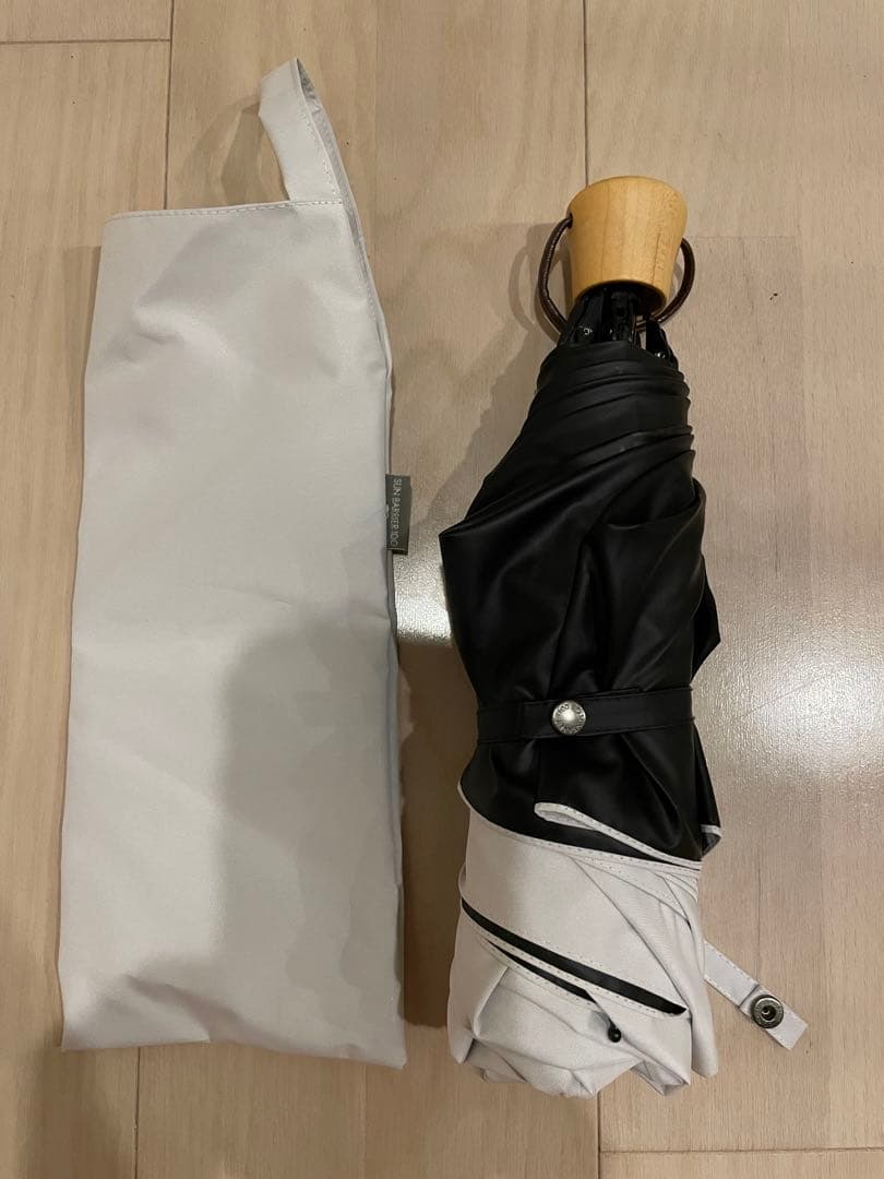 【しずくさま専用】サンバリア100 3段折りたたみ日傘moku　グレー