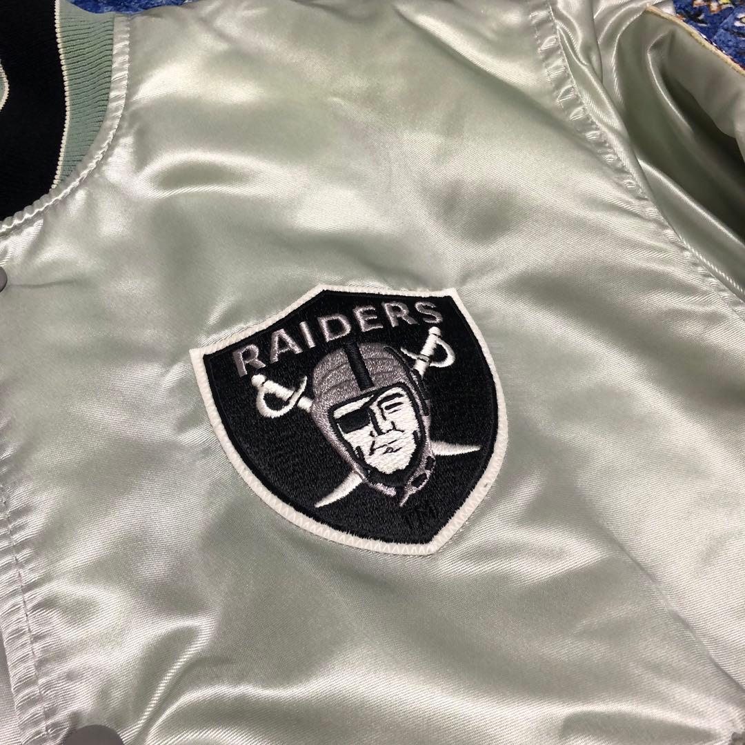 レイダース　raiders スタジャン　ナイロンジャケット　USA製