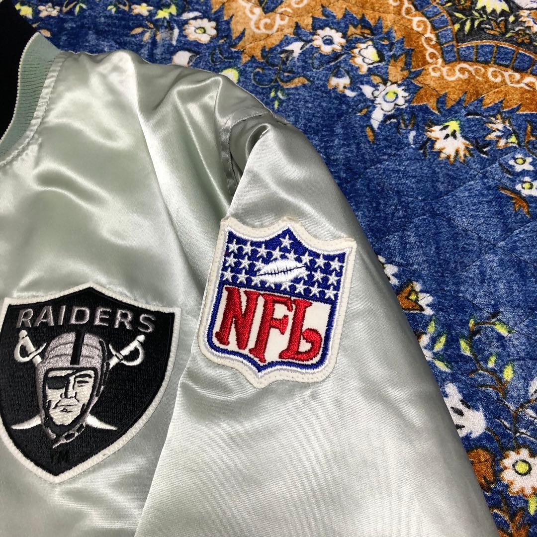 レイダース　raiders スタジャン　ナイロンジャケット　USA製