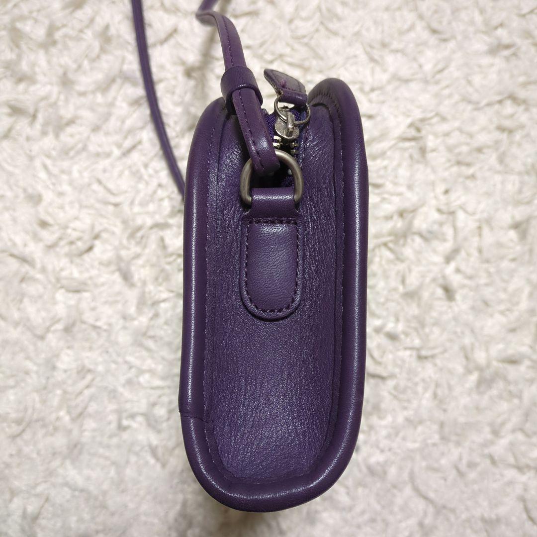 オールドコーチ パープル レア色 ミニショルダーバッグ