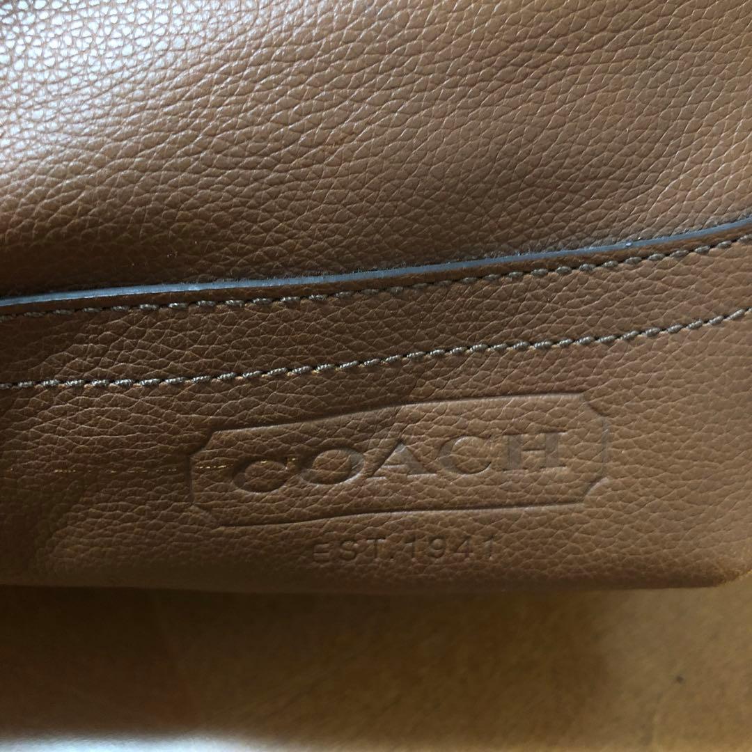 使用回数1回きり オールドコーチ 2wayメンズレザーボストンバッグ ブラウン