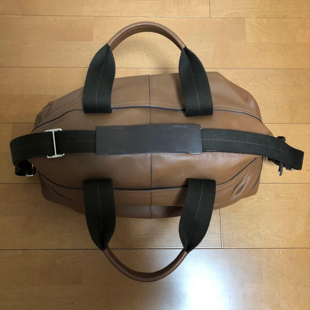 使用回数1回きり オールドコーチ 2wayメンズレザーボストンバッグ ブラウン