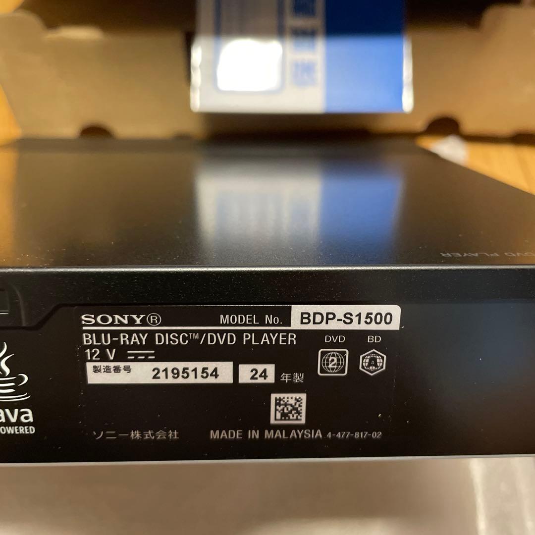 プレーヤー SONY BDP_S1500