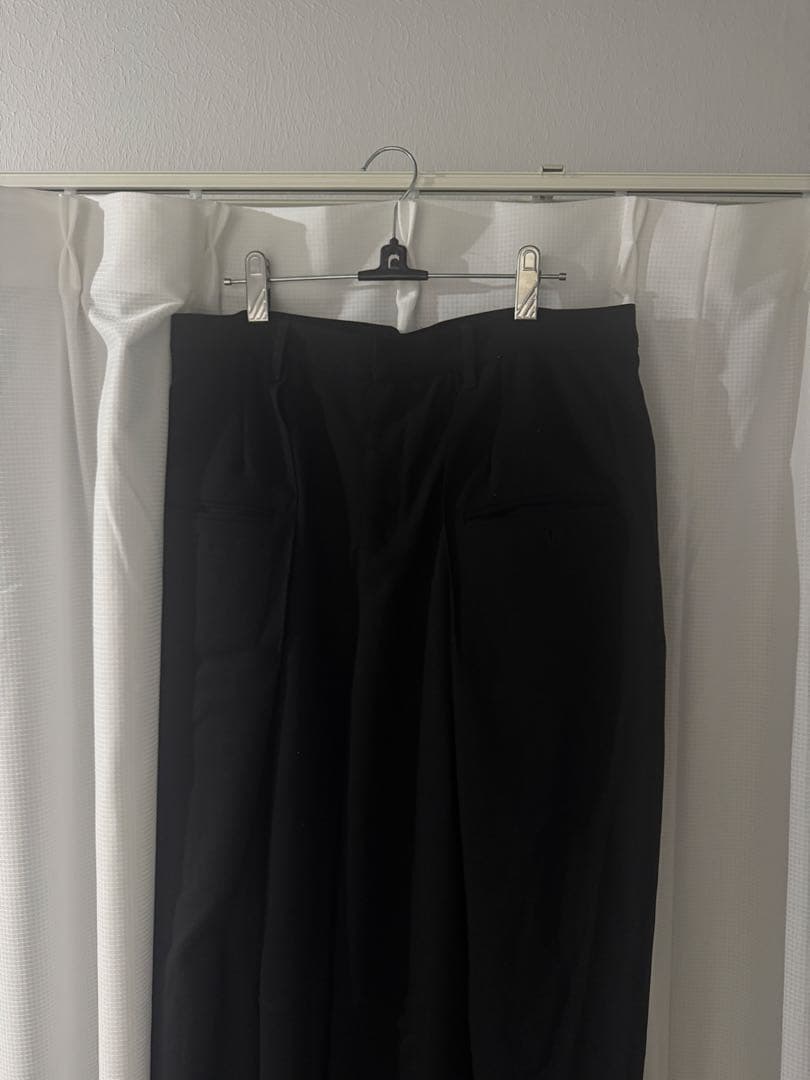 パンツ DNSR Folding wide slacks black
