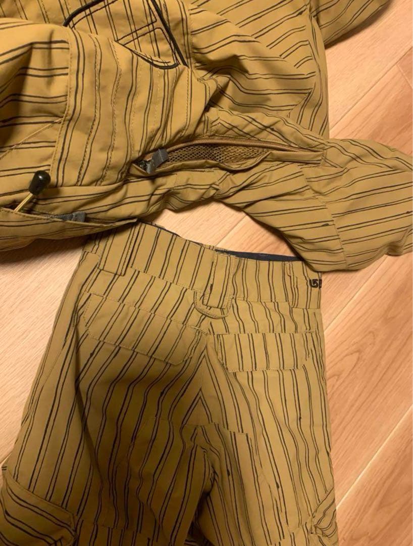 美品　Burton キッズ　スノーボード　ウェア 110 バートン　ストライプ