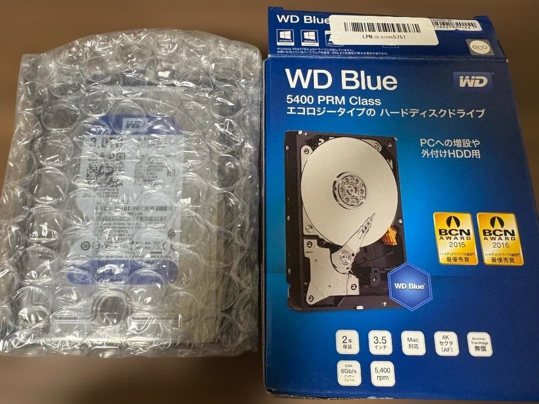 WD Blue 3TB 3.5インチ 箱有 未開封