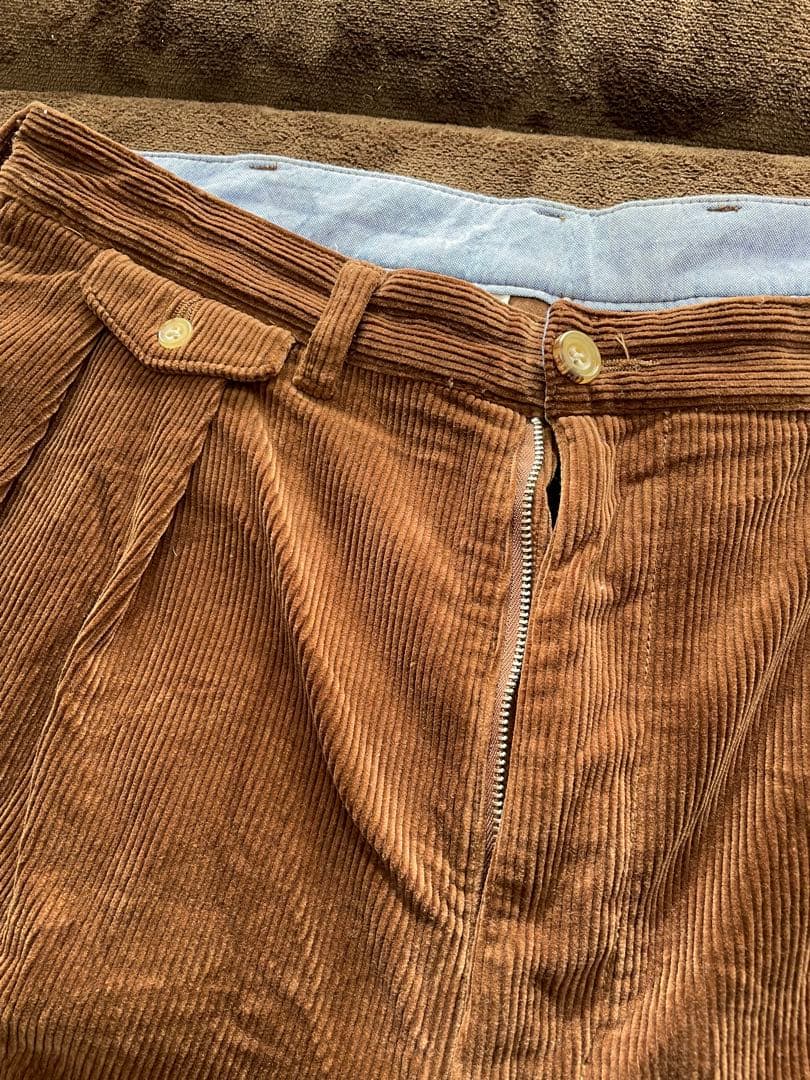 beams 2Pleats Corduroy コーデュロイパンツ　 XL