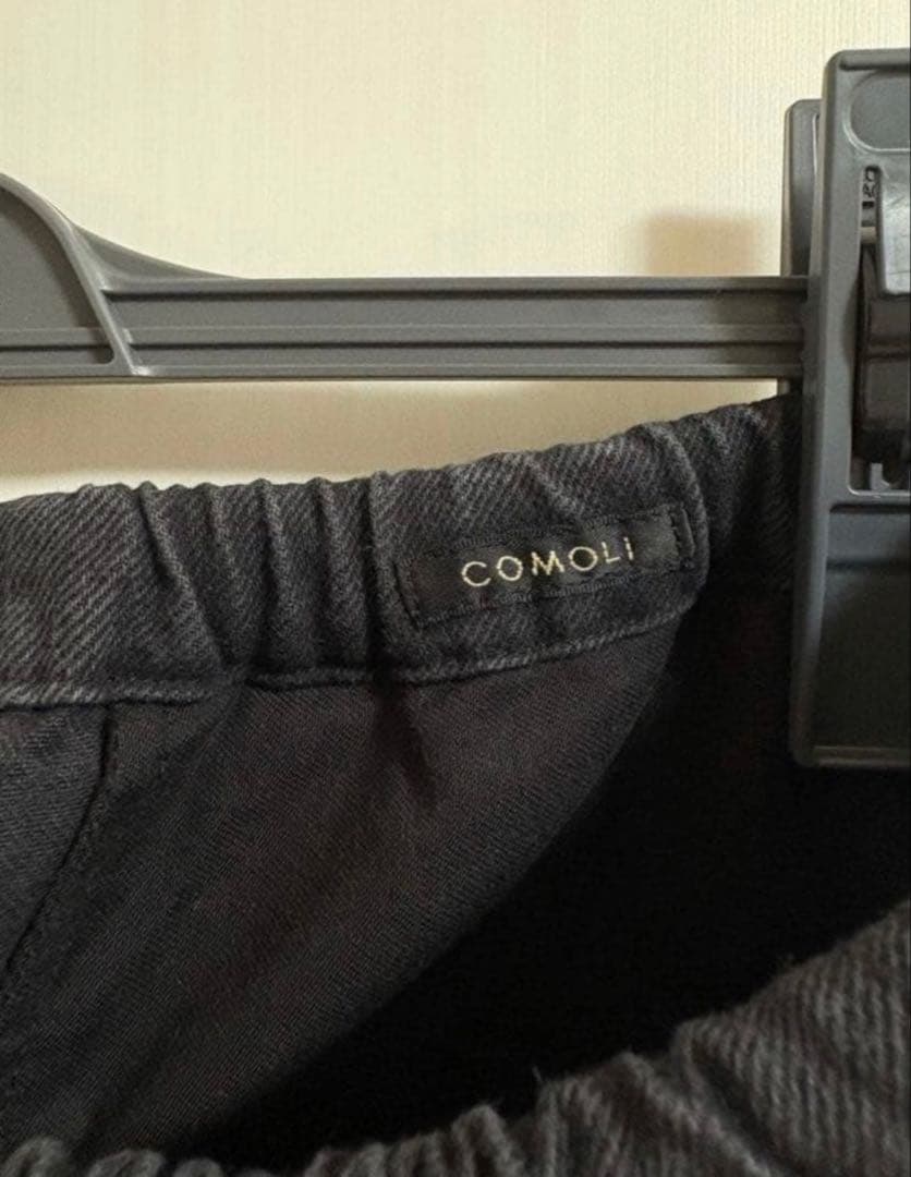 25ss comoli ブラックドリル 6Pパンツ サイズ3