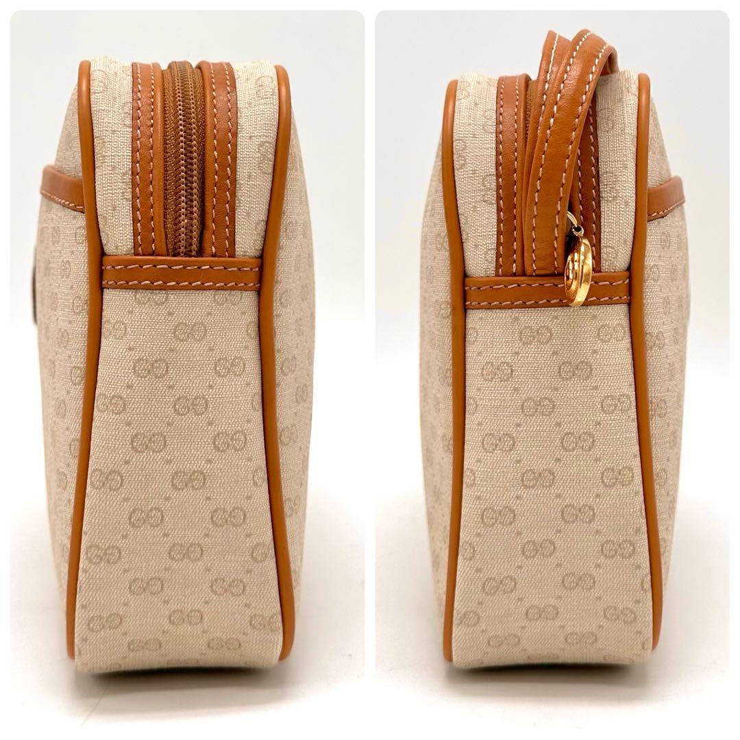 【極美品】GUCCIクラッチバッグ ggスプリーム インターロッキング ベージュ