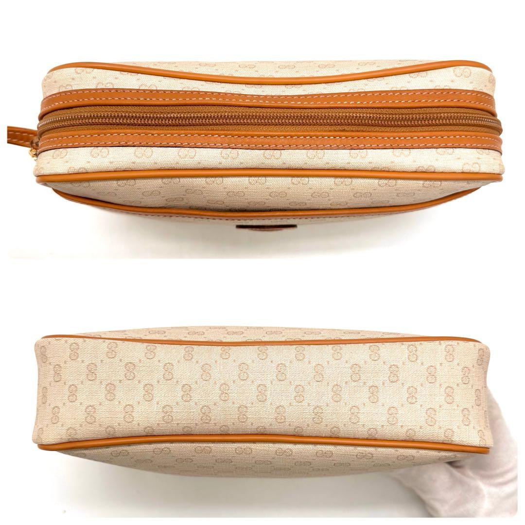 【極美品】GUCCIクラッチバッグ ggスプリーム インターロッキング ベージュ