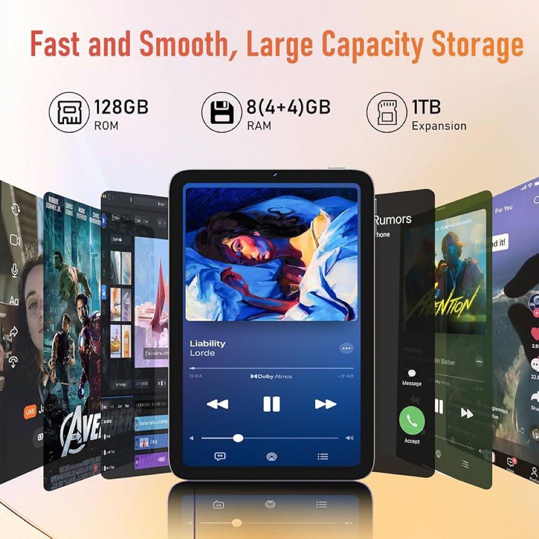 Androidタブレット 6コア 8GB 128GB
