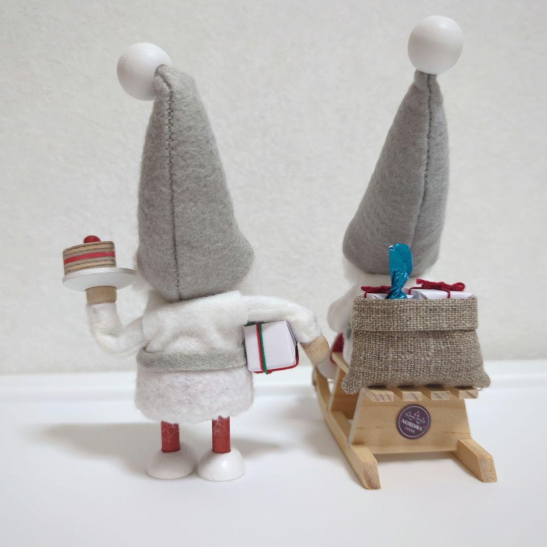 【ノルディカニッセ】そりに乗るサンタ＆てのりサンタ（ケーキ）