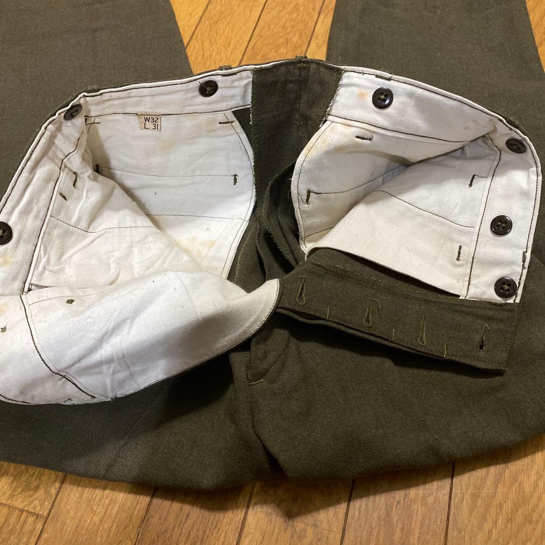 e*n様 40sM-44wooltrousersウールスラックス US ARMY