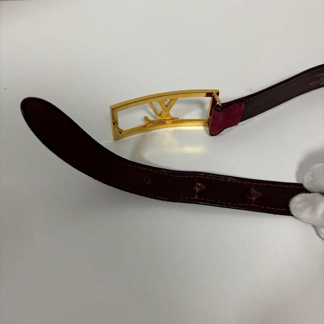 LOUIS VUITTON ルイヴィトン サンチュール ベルト ボルドー 小物