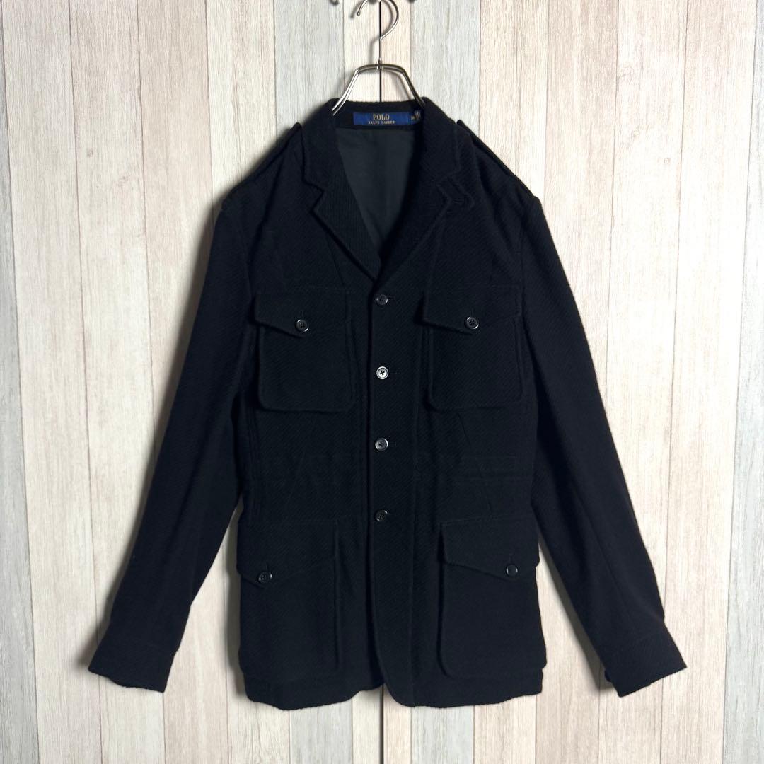 3274【現行・美品】ラルフローレン ウール サファリジャケット カバーオール