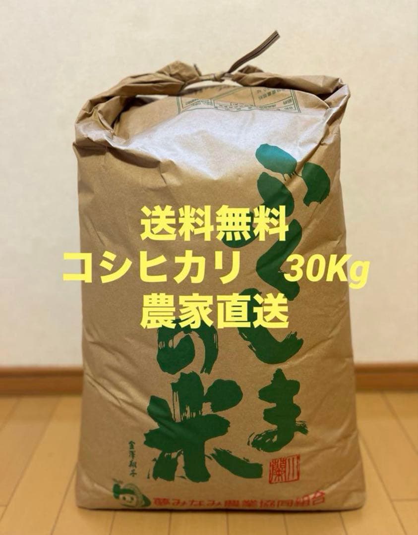 福島県産 コシヒカリ 玄米30kg 令和6年度