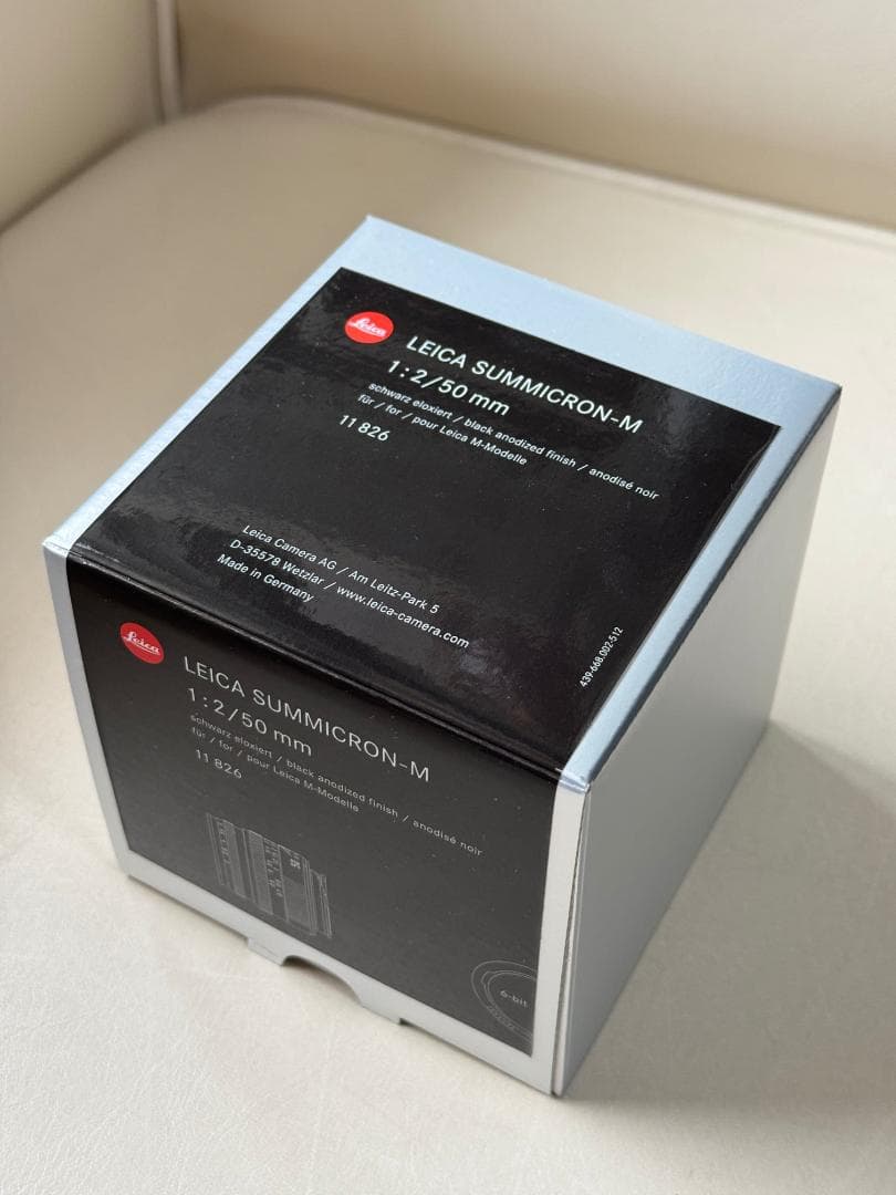 ライカ ズミクロン 50mm F2 第４世代 ブラック【新品同様】