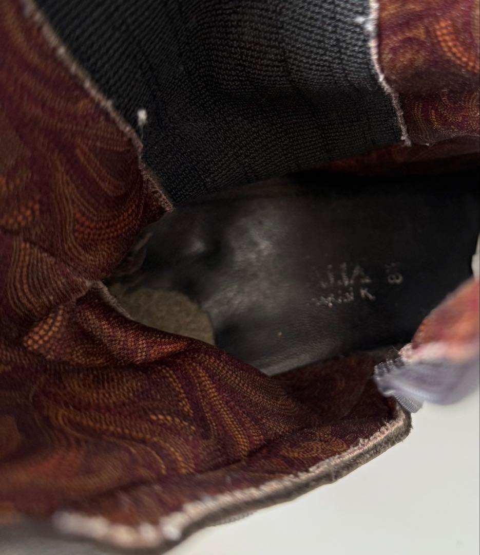 90s スクエアトゥ エナメル ウエスタンブーツ ブラック hooked